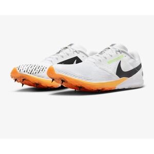 Nike Zoom Rival XC 6‎ White Orange Track Field Spikes DX7999-100 Men's Size 9